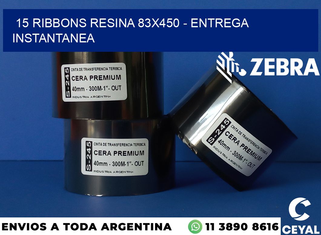 15 Ribbons resina 83x450 - entrega instantanea