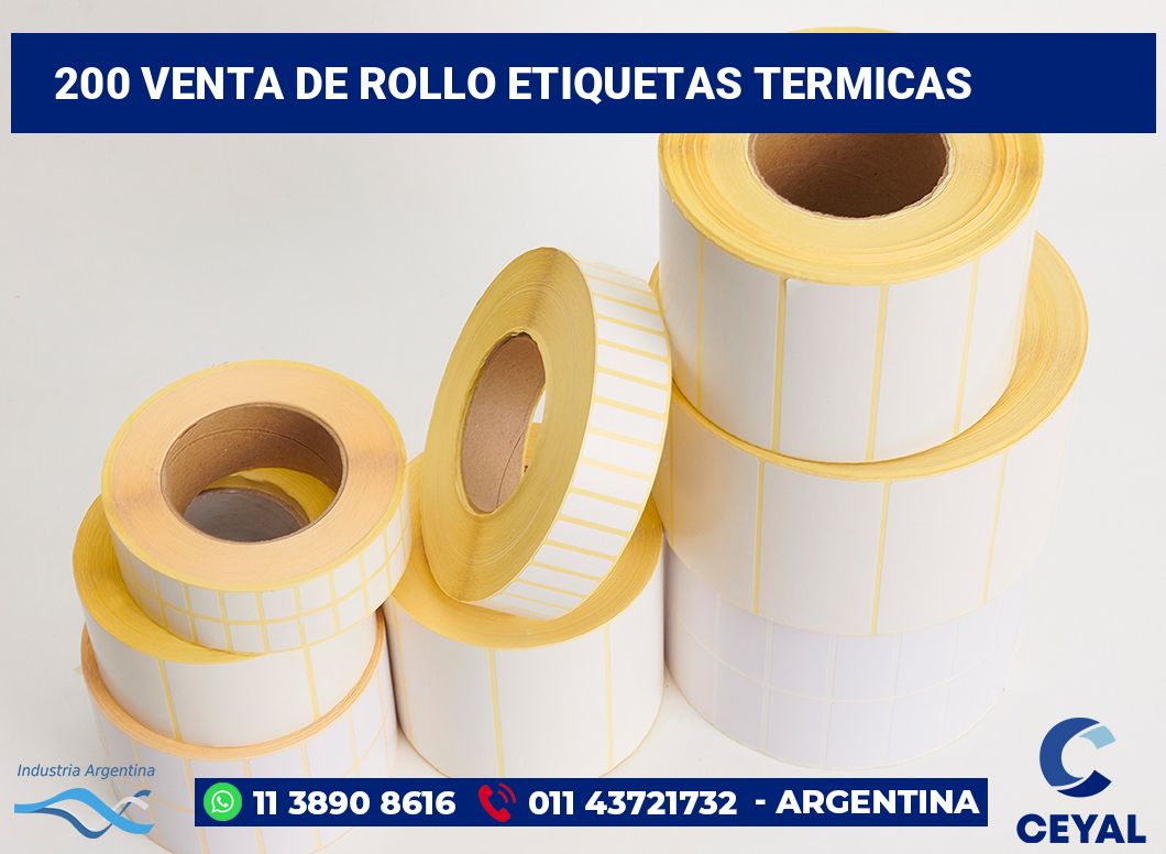 200 Venta de rollo etiquetas termicas