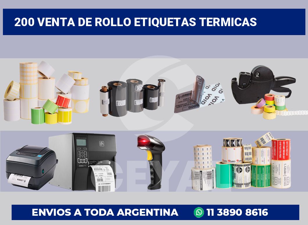 200 Venta de rollo etiquetas termicas
