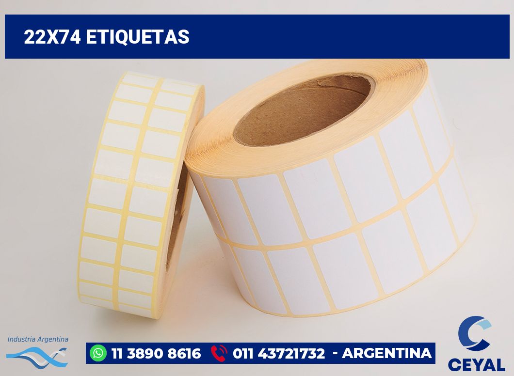 22×74 Etiquetas