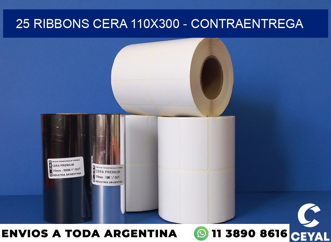 25 Ribbons cera 110×300 – contraentrega