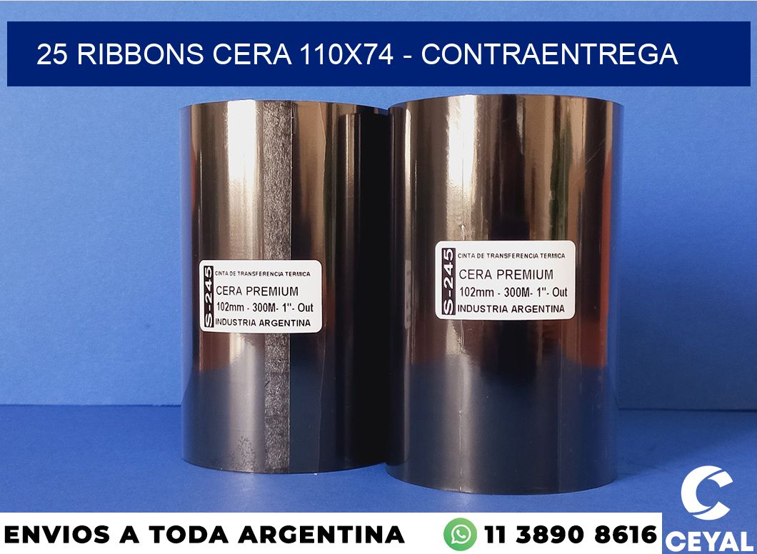 25 Ribbons cera 110×74 – contraentrega