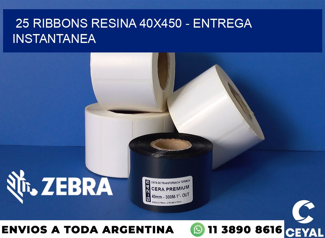 25 Ribbons resina 40x450 - entrega instantanea