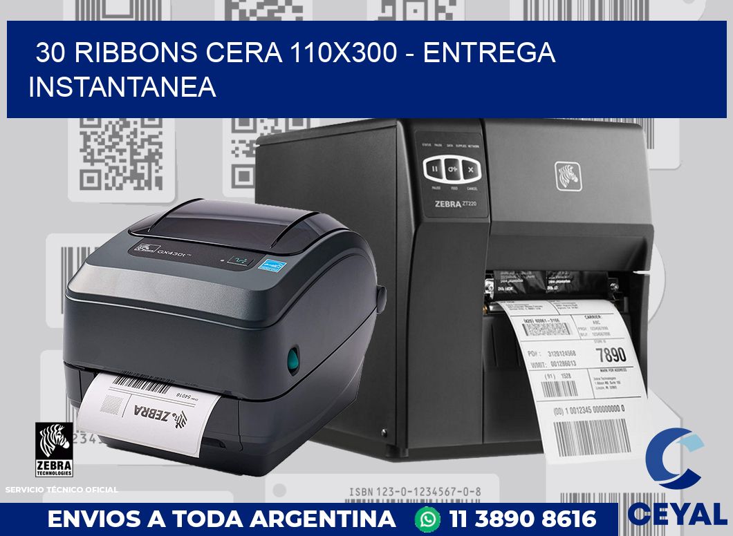 30 Ribbons cera 110x300 - entrega instantanea