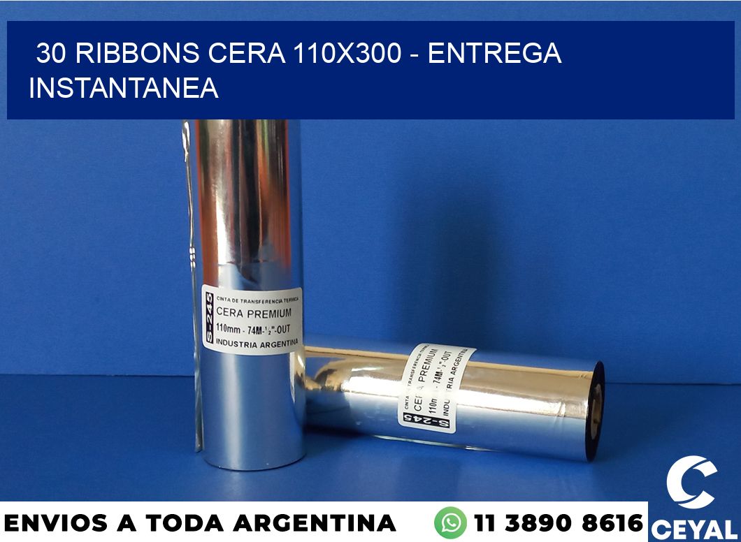 30 Ribbons cera 110×300 – entrega instantanea