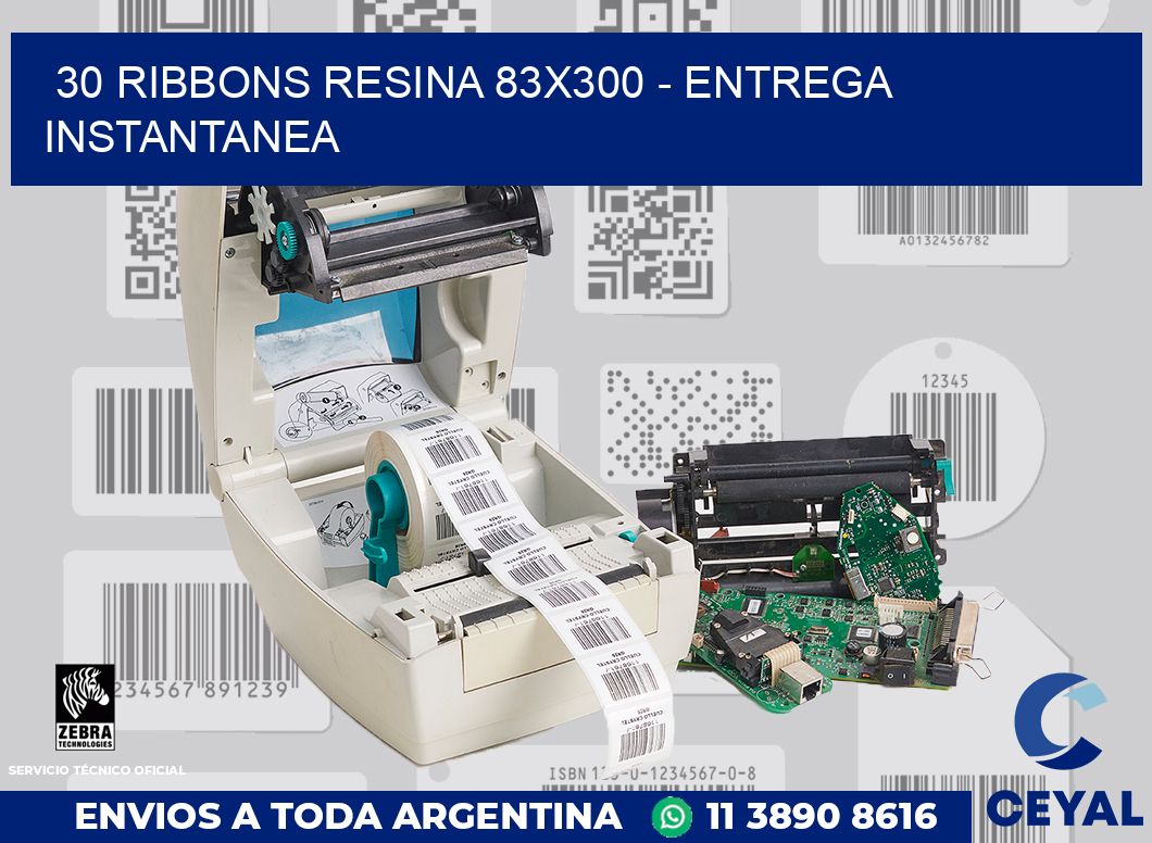 30 Ribbons resina 83x300 - entrega instantanea