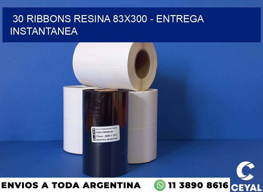30 Ribbons resina 83×300 – entrega instantanea