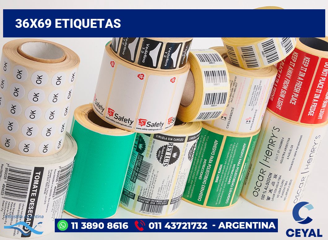 36x69 Etiquetas