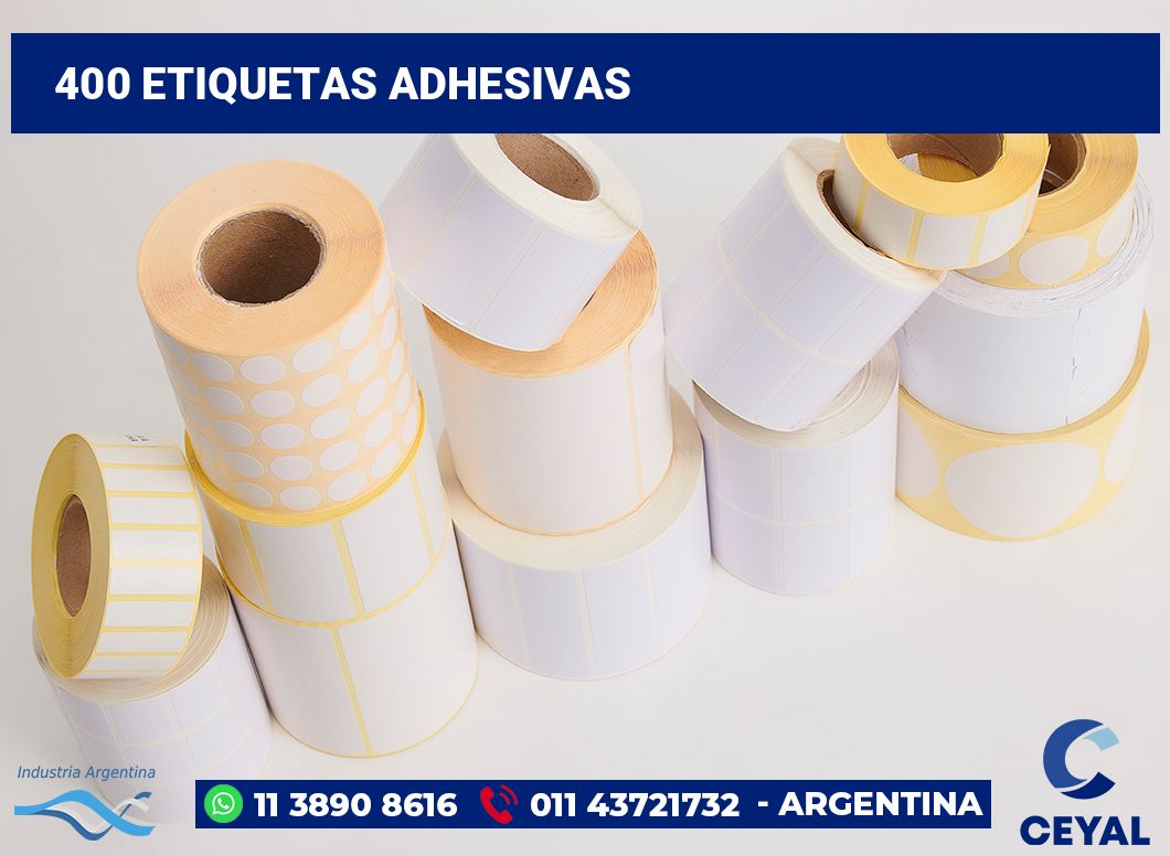 400 Etiquetas adhesivas