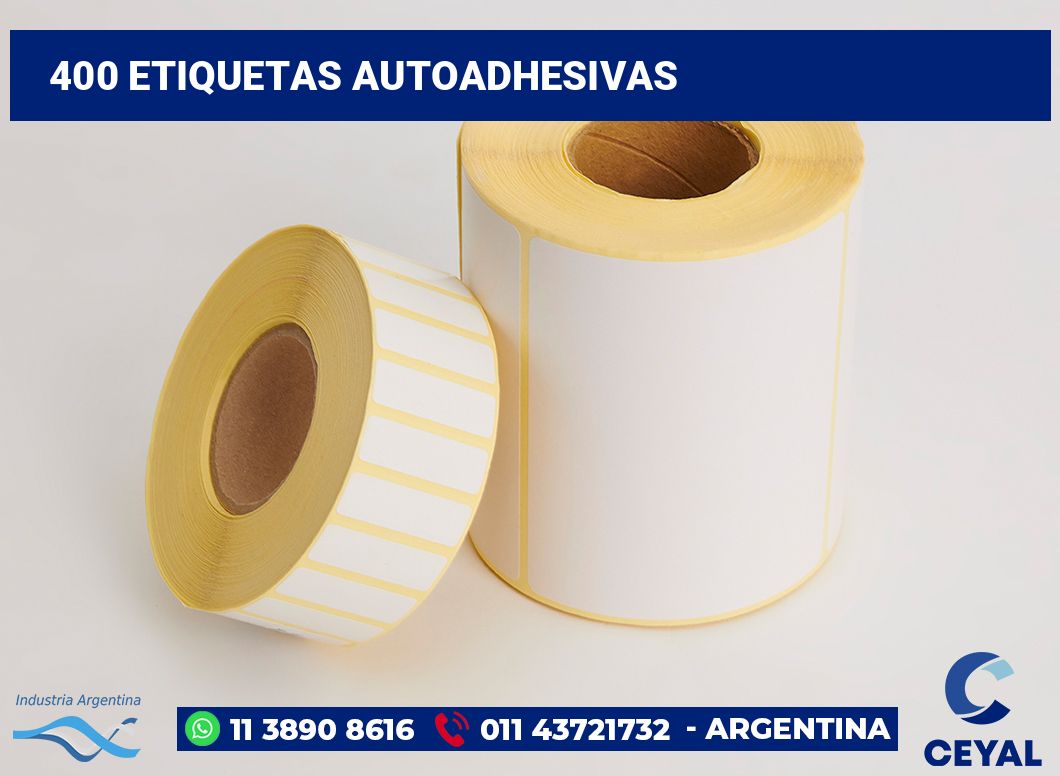 400 Etiquetas autoadhesivas