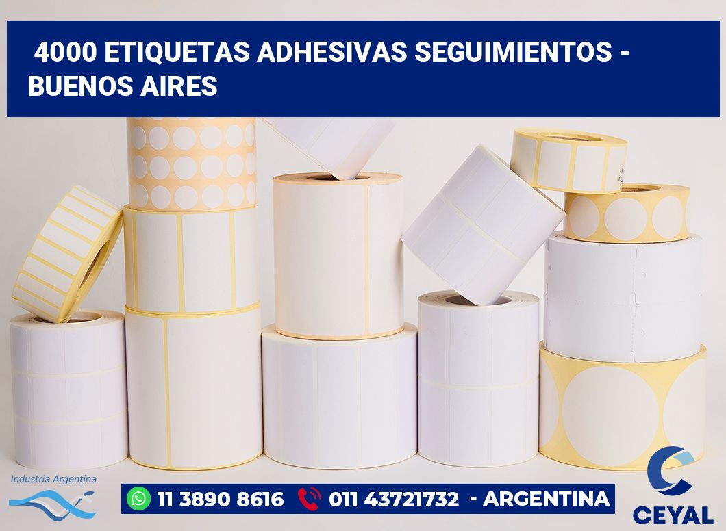 4000 Etiquetas adhesivas seguimientos - buenos aires