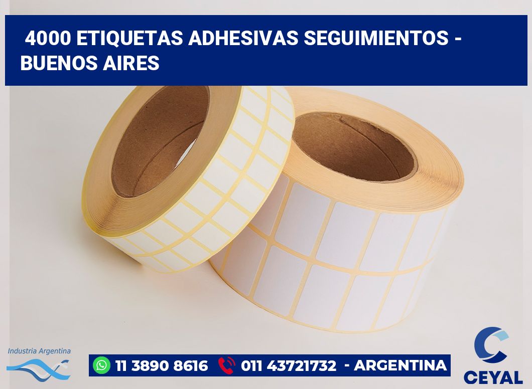 4000 Etiquetas adhesivas seguimientos - buenos aires