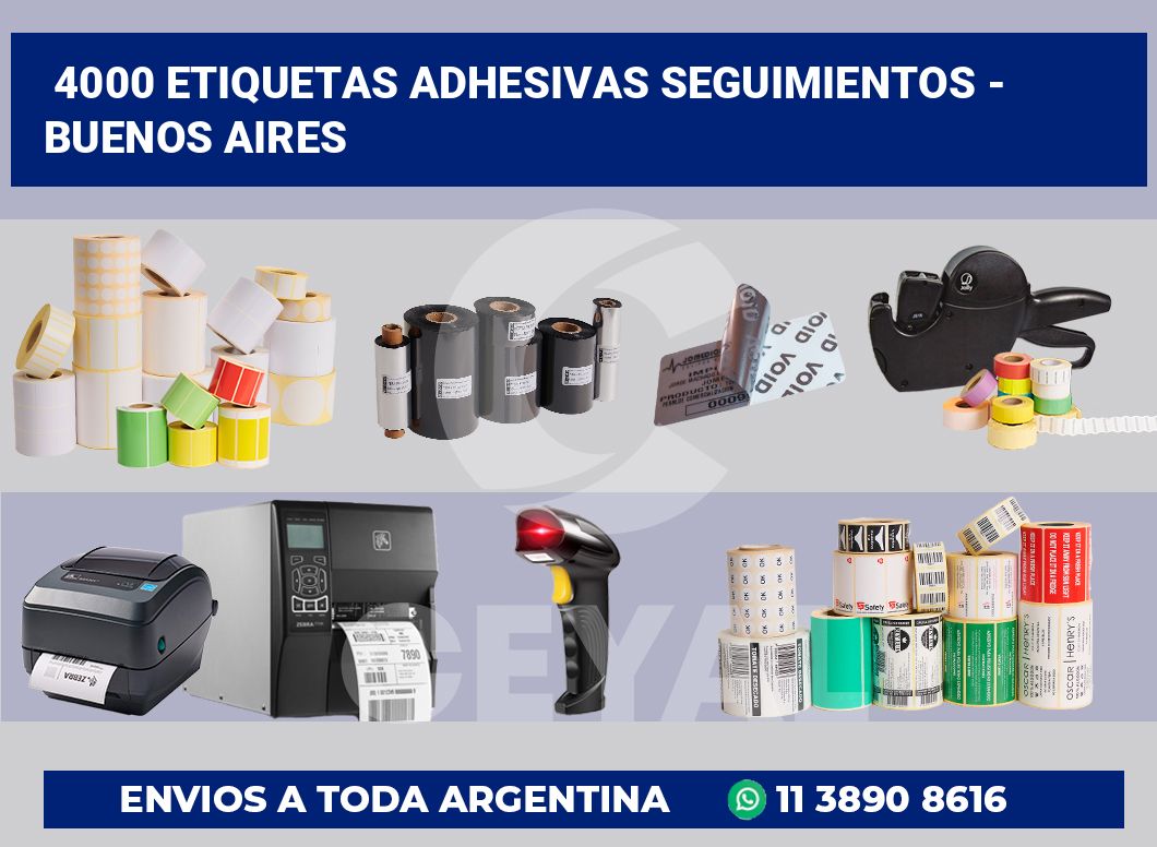 4000 Etiquetas adhesivas seguimientos – buenos aires