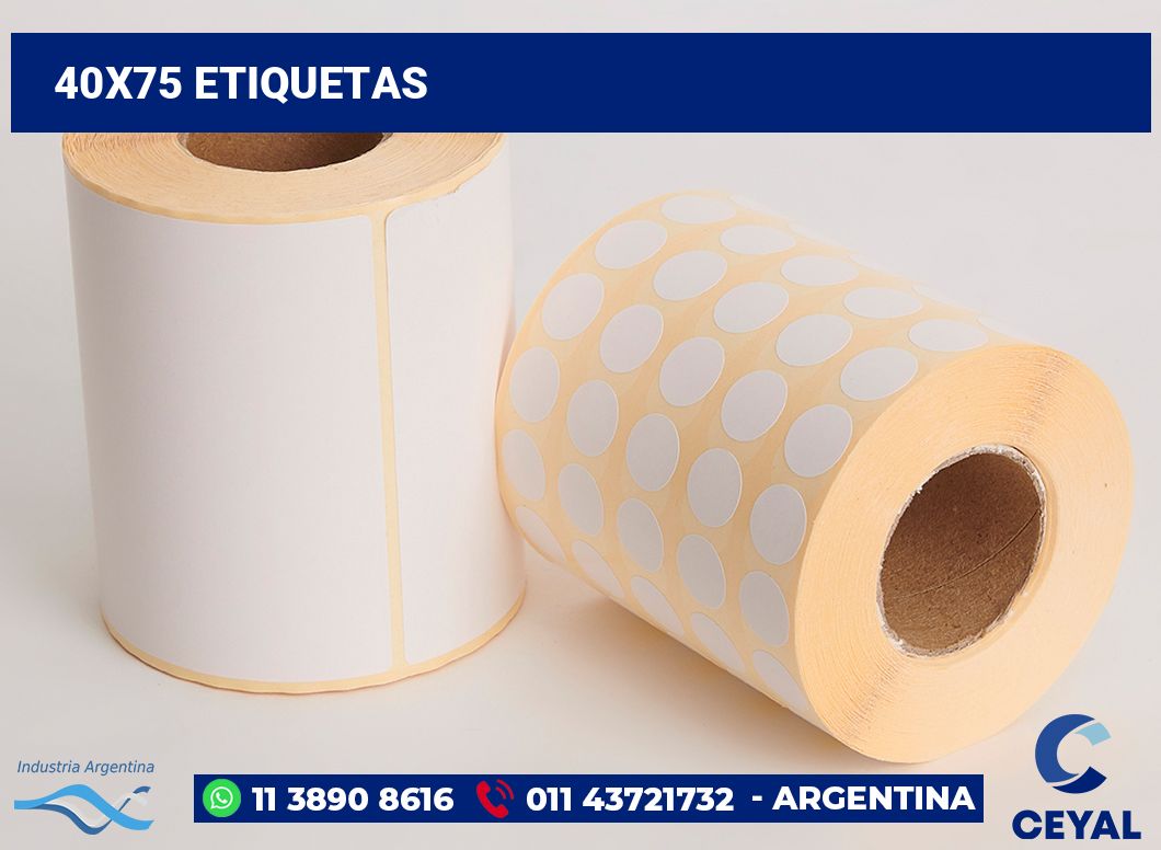 40x75 Etiquetas