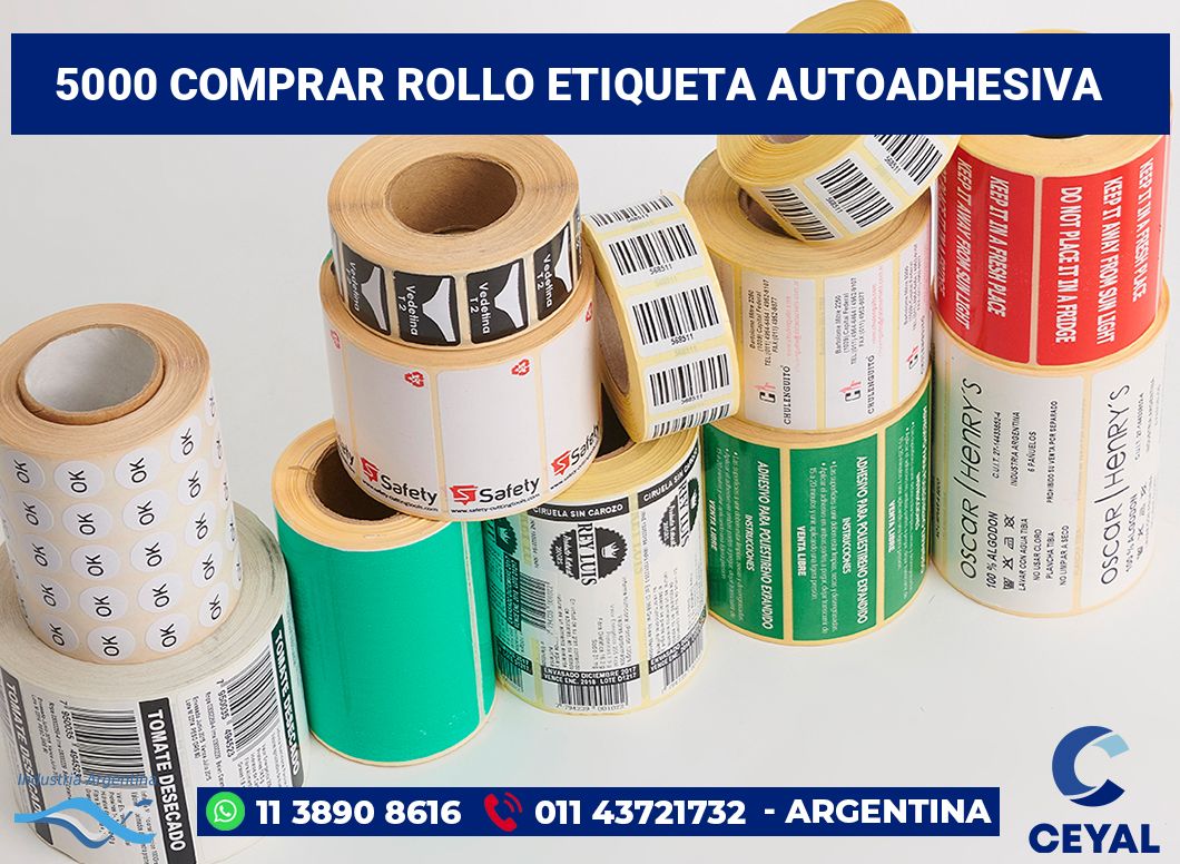 5000 Comprar rollo etiqueta autoadhesiva