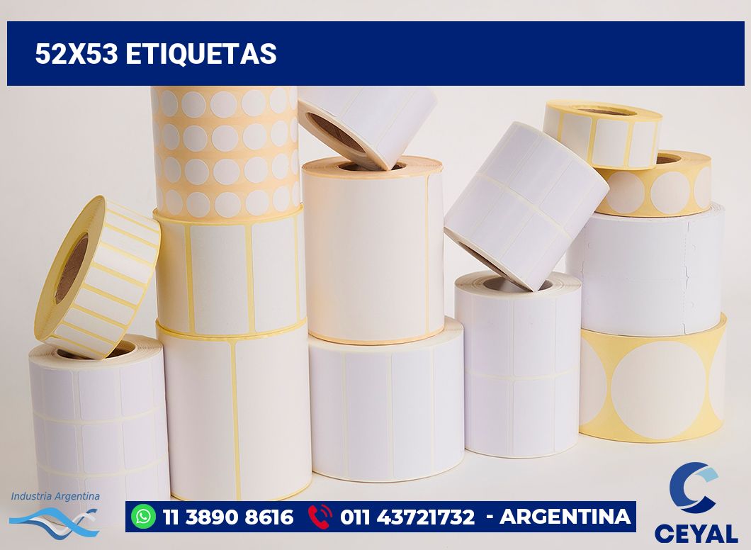 52x53 Etiquetas