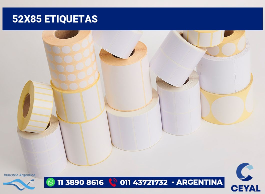 52x85 Etiquetas