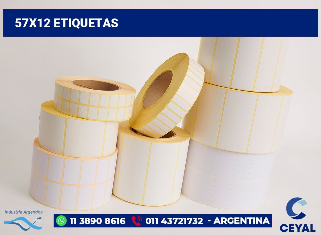 57x12 Etiquetas