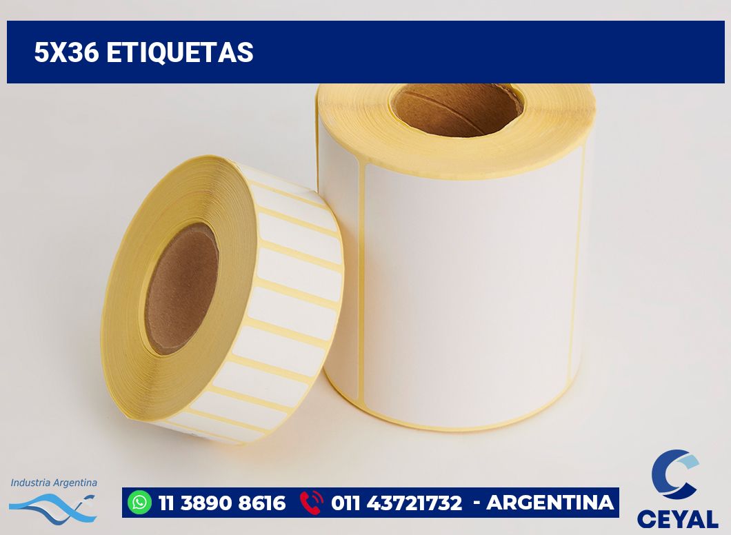 5x36 Etiquetas