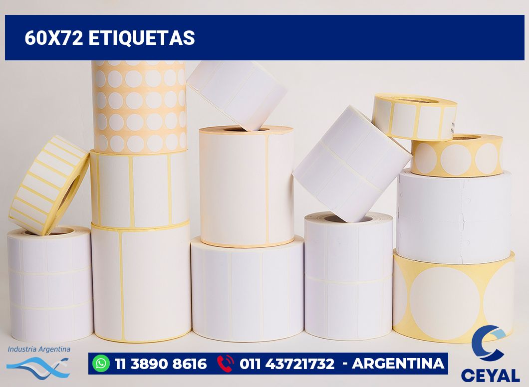 60x72 Etiquetas