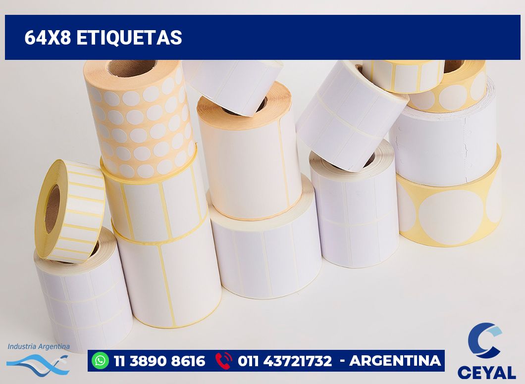 64x8 Etiquetas