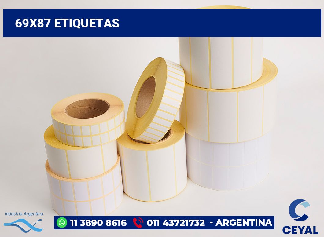 69x87 Etiquetas