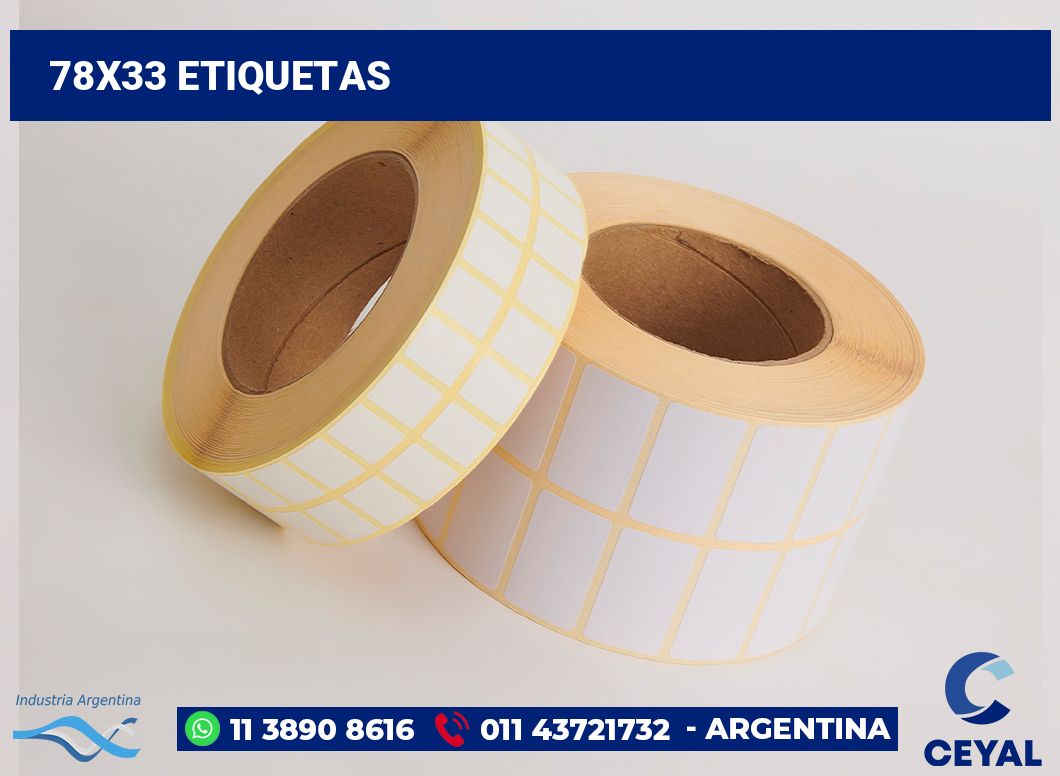 78x33 Etiquetas