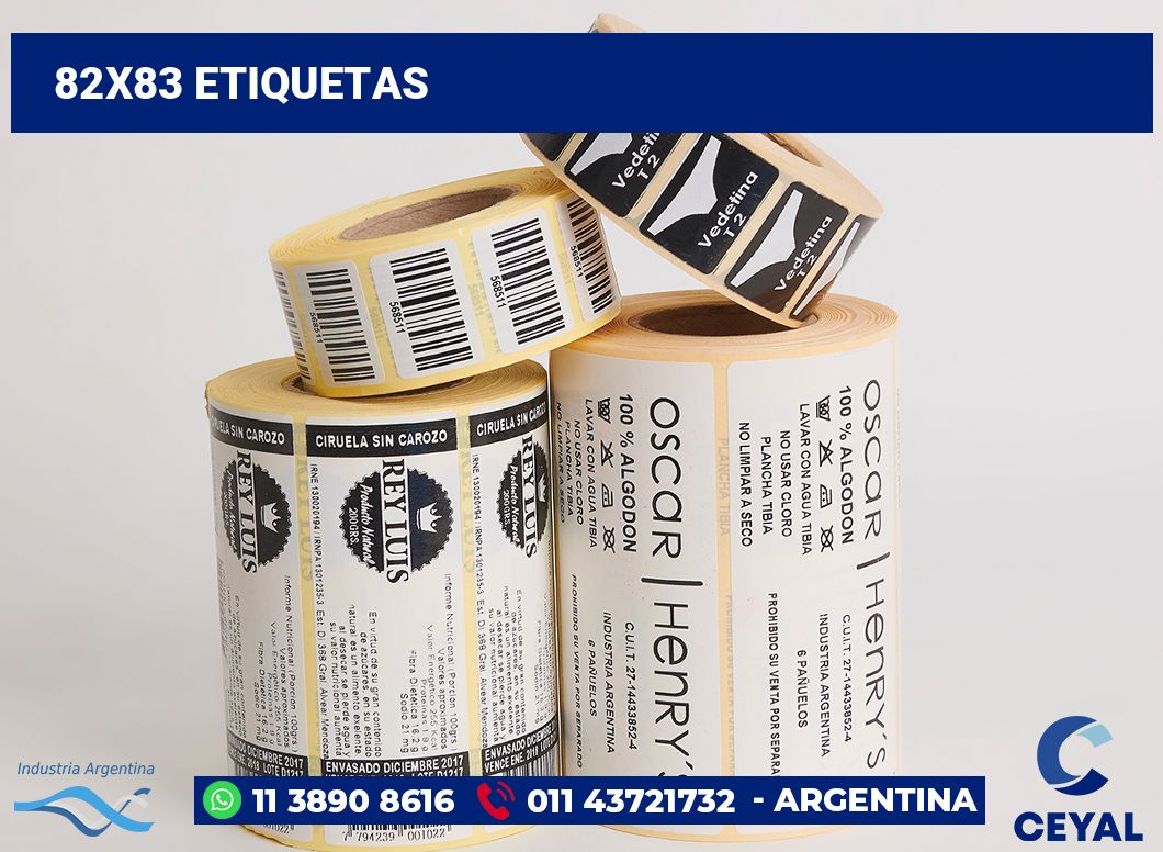 82x83 Etiquetas