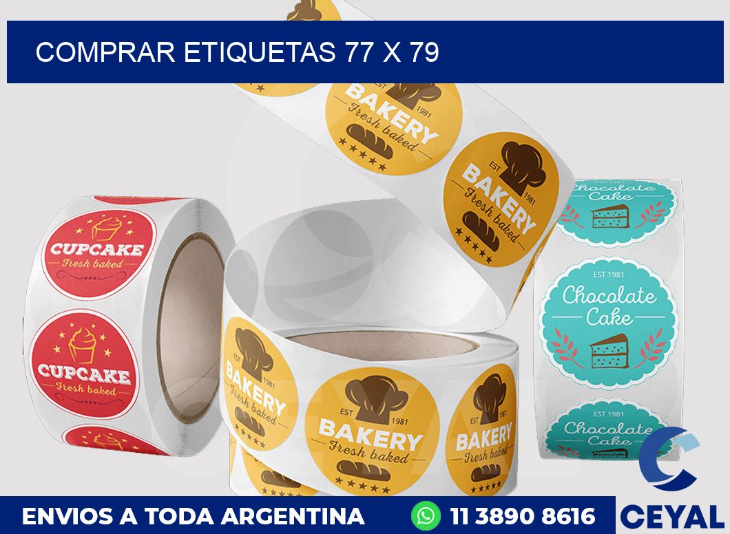 Comprar etiquetas 77 x 79