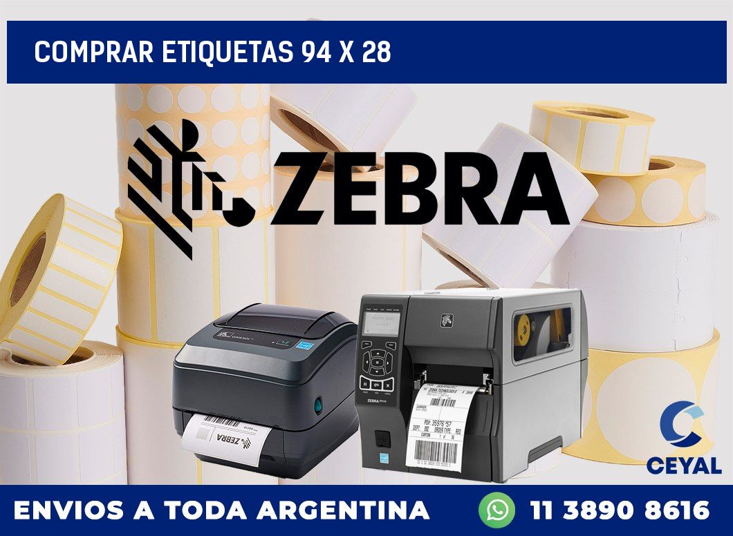 Comprar etiquetas 94 x 28