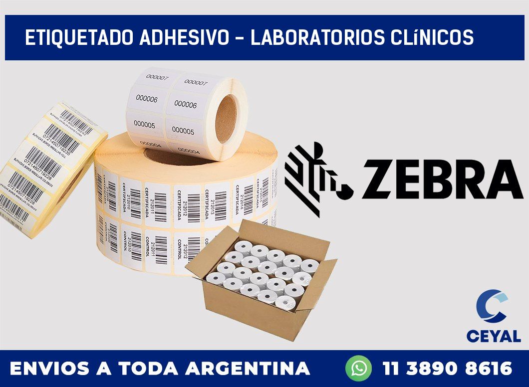 Etiquetado adhesivo - Laboratorios clínicos
