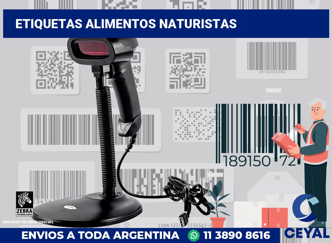 Etiquetas Alimentos naturistas