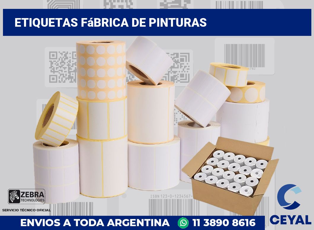 Etiquetas Fábrica de pinturas