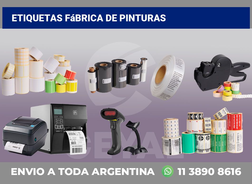 Etiquetas Fábrica de pinturas