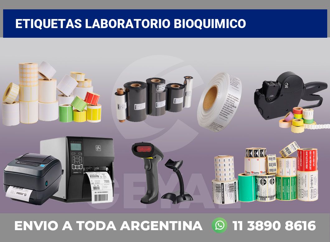 Etiquetas Laboratorio bioquimico
