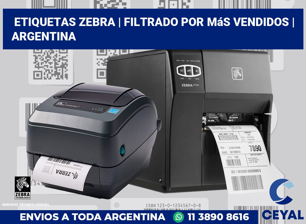 Etiquetas Zebra | Filtrado por más vendidos | Argentina