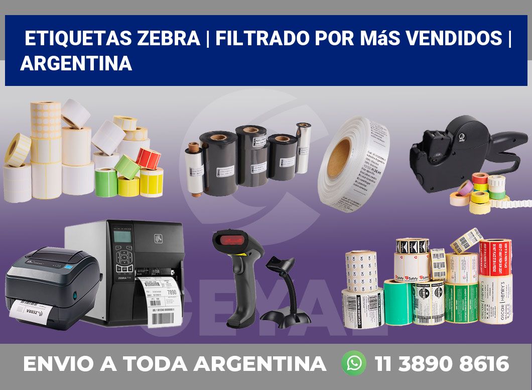 Etiquetas Zebra | Filtrado por más vendidos | Argentina