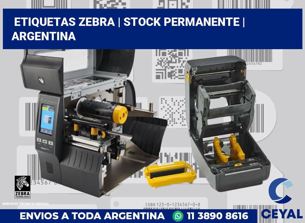 Etiquetas Zebra | Stock permanente | Argentina