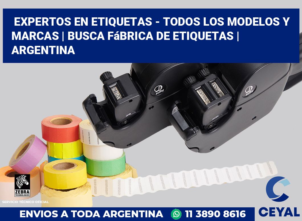 Expertos en etiquetas - Todos los modelos y marcas | Busca fábrica de etiquetas | Argentina
