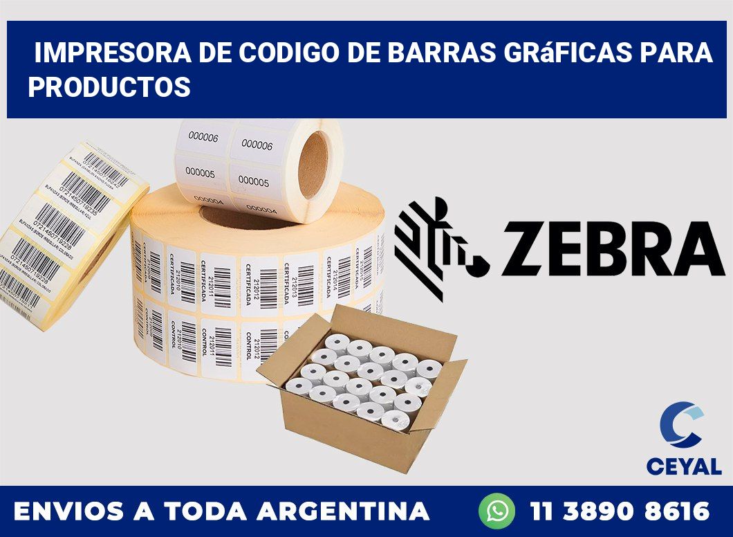 Impresora de codigo de barras Gráficas para productos