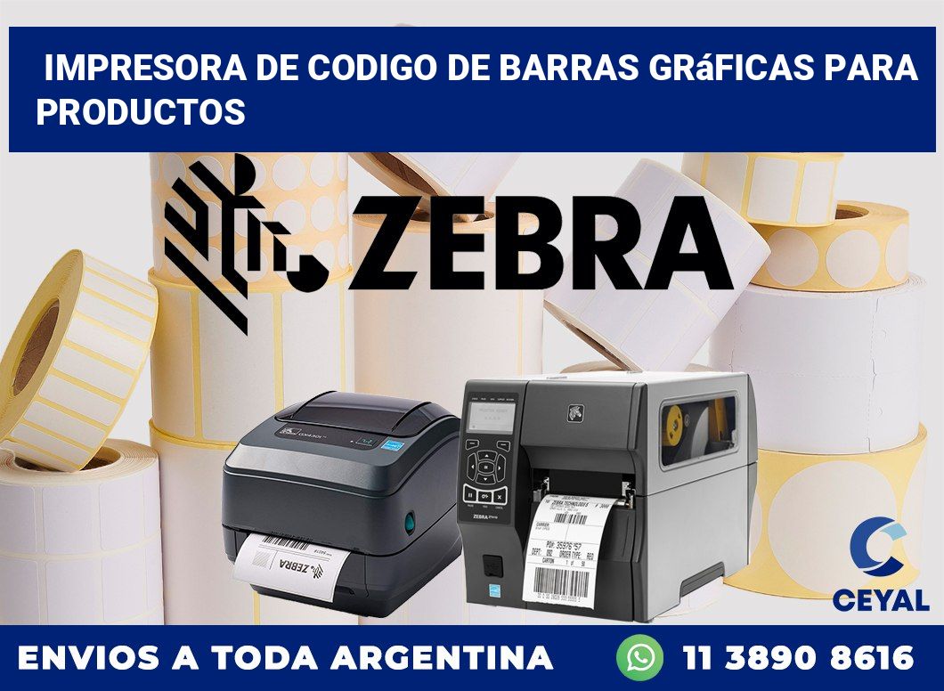 Impresora de codigo de barras Gráficas para productos