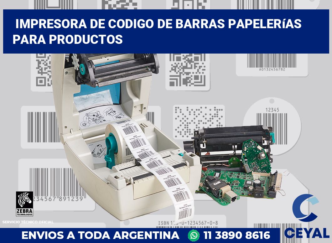 Impresora de codigo de barras Papelerías para productos