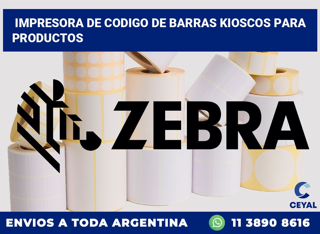 Impresora de codigo de barras kioscos para productos