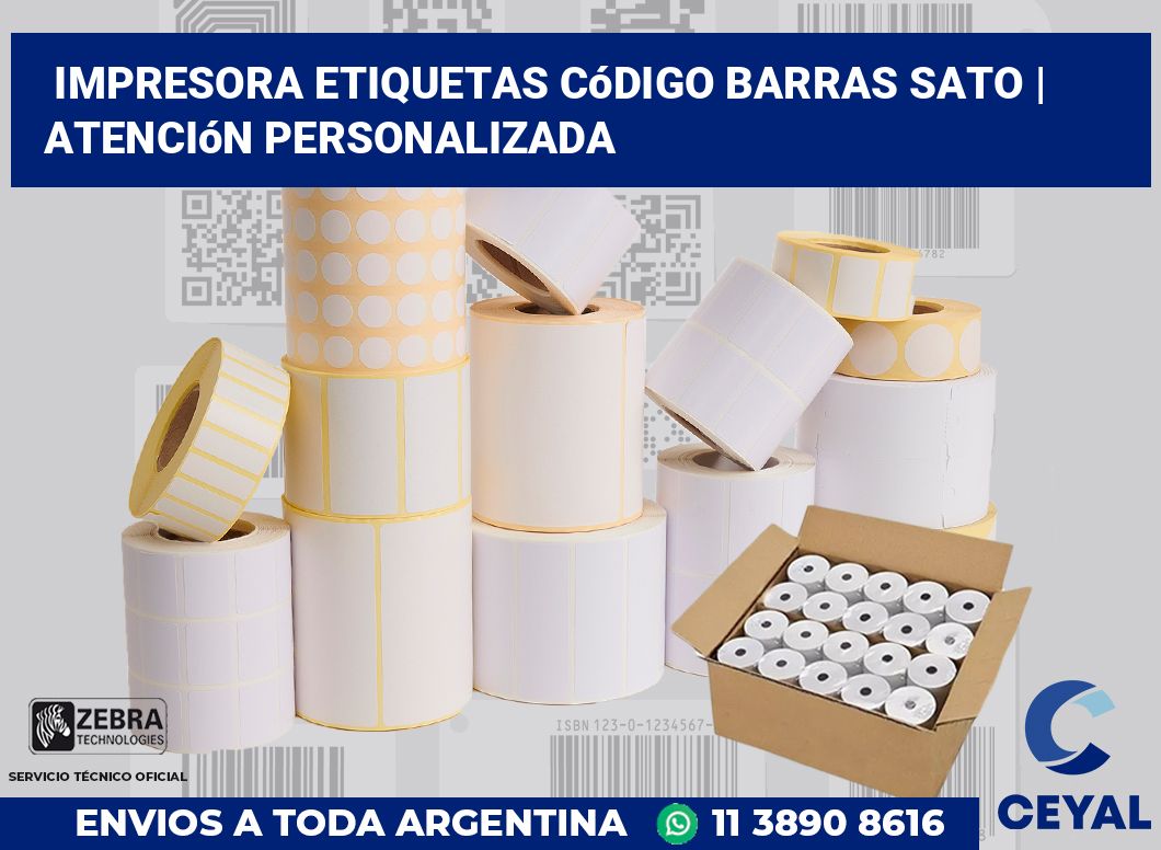 Impresora etiquetas Código barras Sato | Atención personalizada