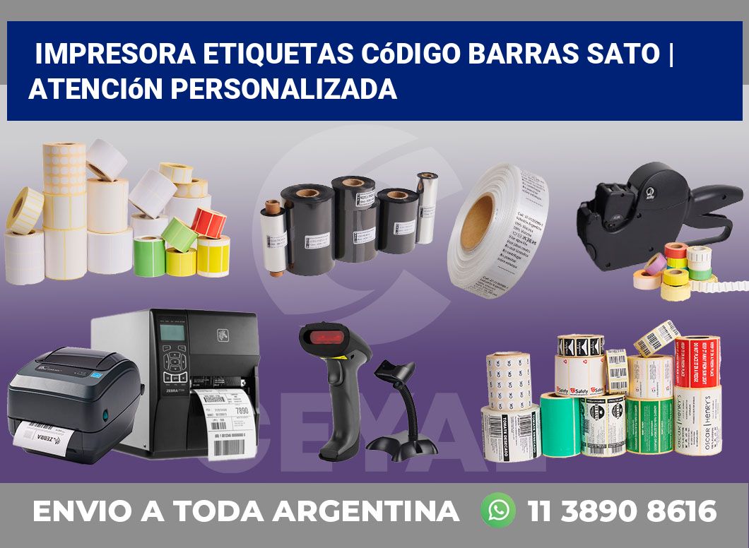 Impresora etiquetas Código barras Sato | Atención personalizada