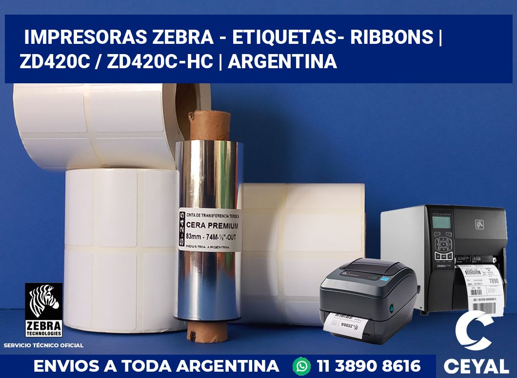 Impresoras Zebra - Etiquetas- Ribbons | ZD420c / ZD420c‑HC | Argentina