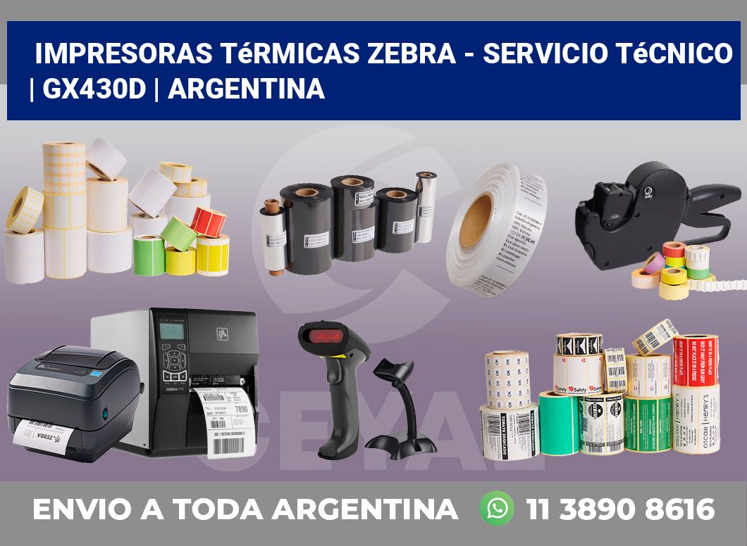 Impresoras térmicas Zebra – servicio técnico | GX430d | Argentina