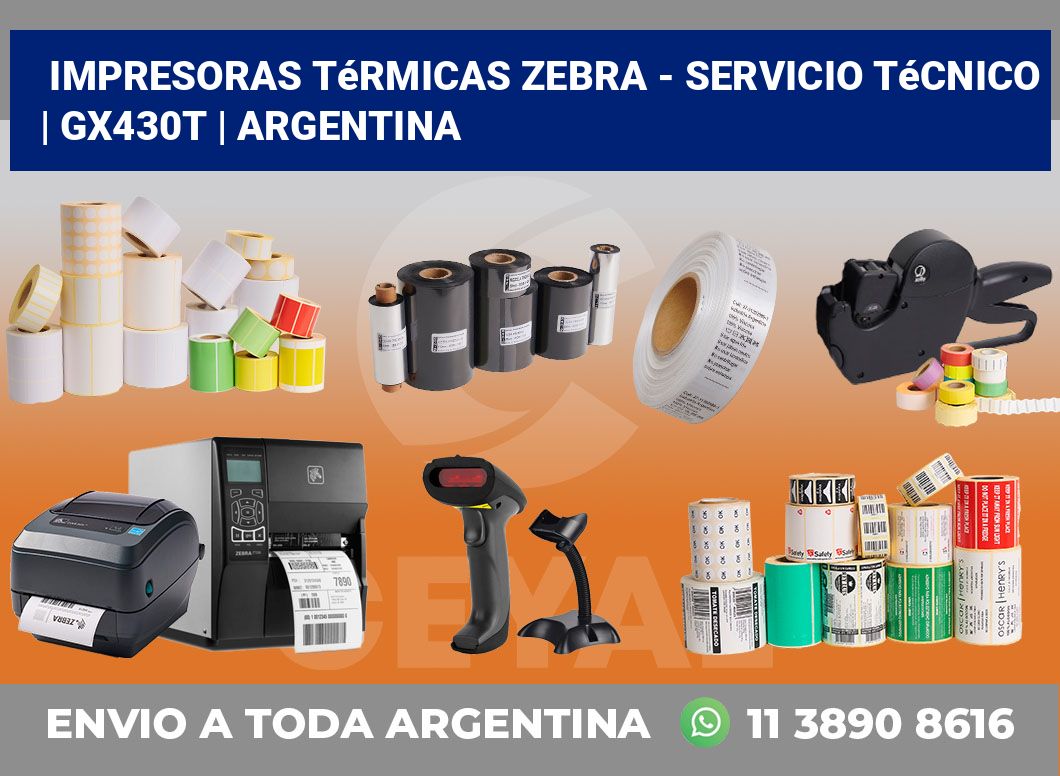 Impresoras térmicas Zebra – servicio técnico | GX430t | Argentina