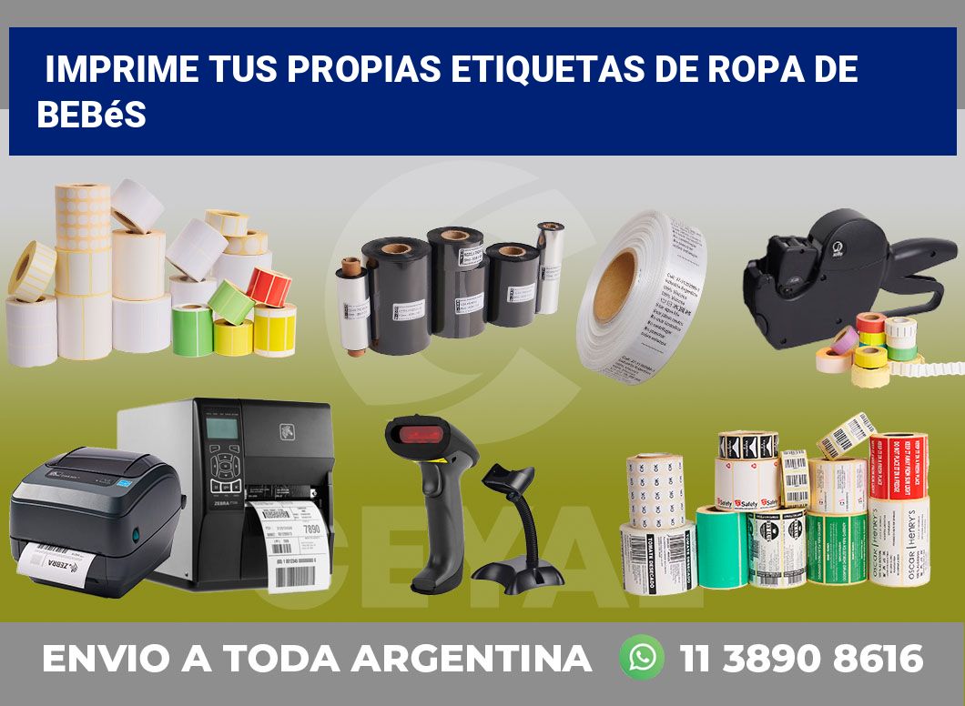Imprime tus Propias Etiquetas de Ropa de Bebés