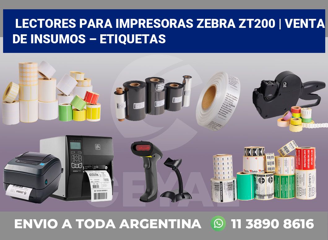 Lectores para impresoras Zebra ZT200 | Venta de insumos – Etiquetas
